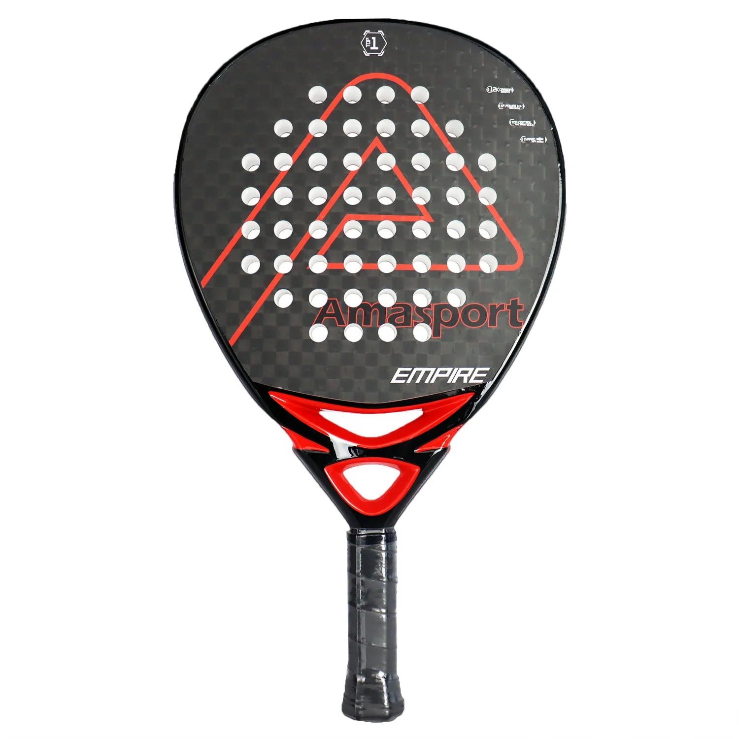 2023 New Arrival Custom Design High Quality Diamond Shape UK EVA LD30 Carbon Fiber 3K/12K/18K Padel Racket Tennis Racquet