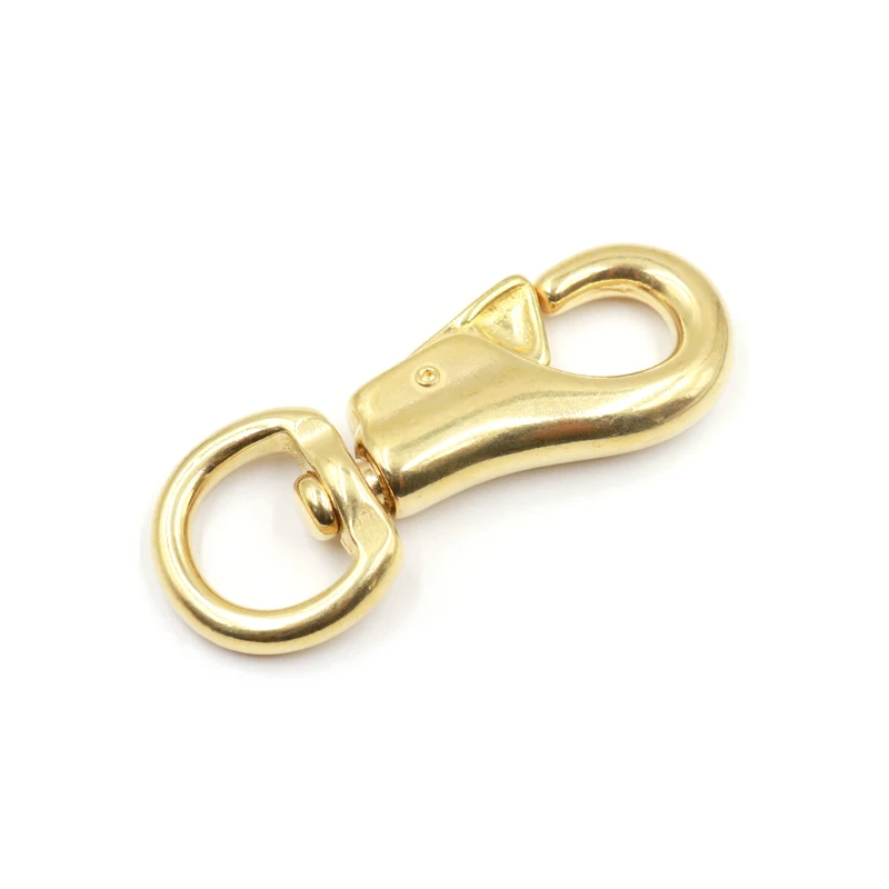 1 дюйм, Твердый латунный поворотный крючок для лошади, многофункциональный крючок для лодки, зажим-брелок, большие зажимы для веревки для домашних животных