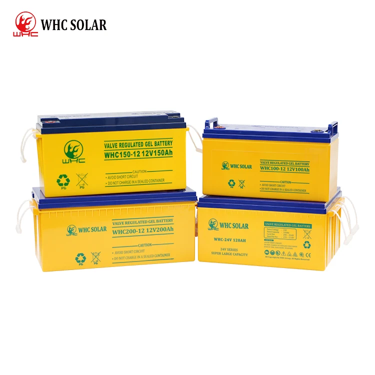 WHC Long Life 12V 24V 100AH 150AH 250AH Deep Cycle Lead Acid Gel Battery 12V 200AH AGM 12V Solar Battery