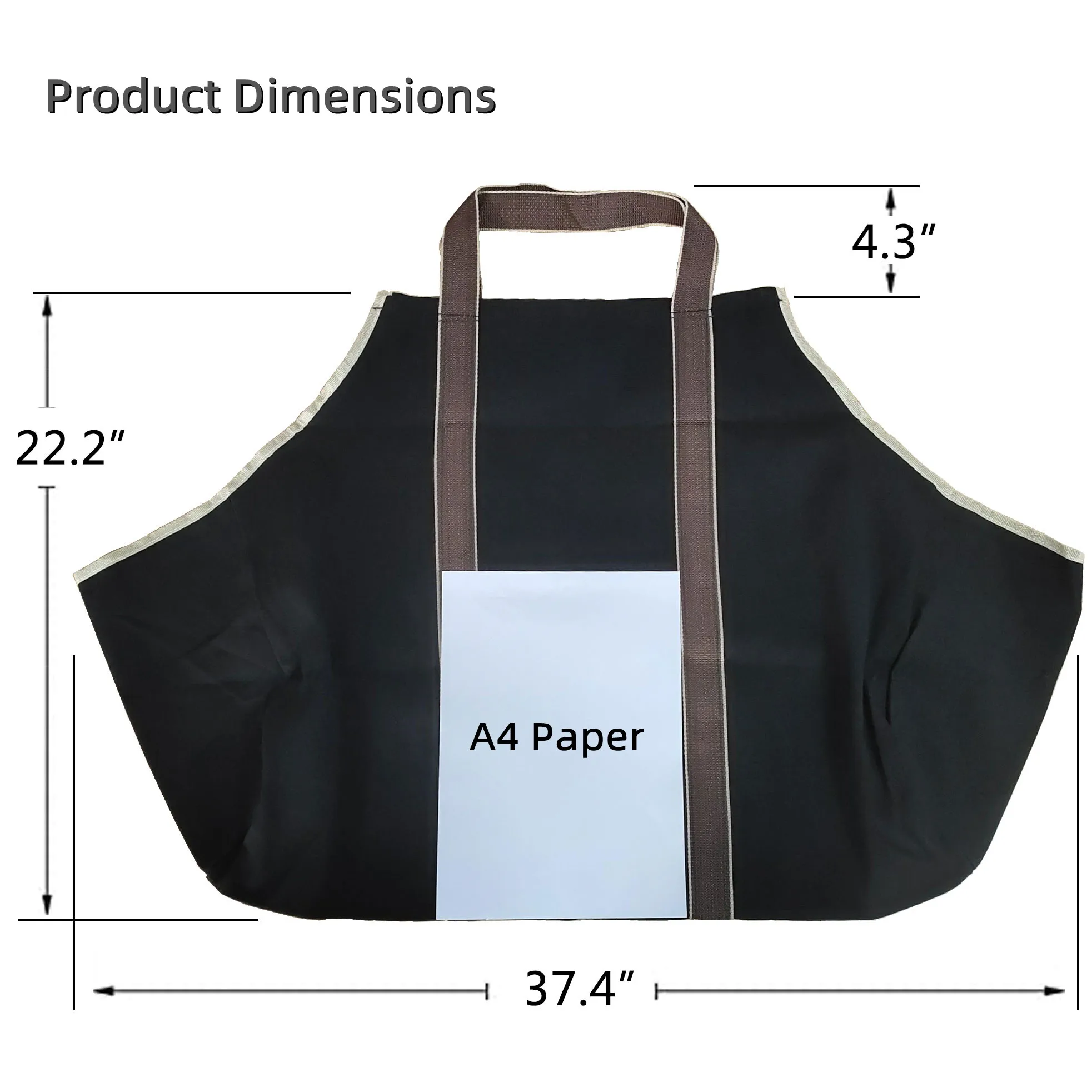 Heavy Duty Large Log Tote Bag Firewood Carrier Oxford Cloth Twigs Firewood Carry Bag