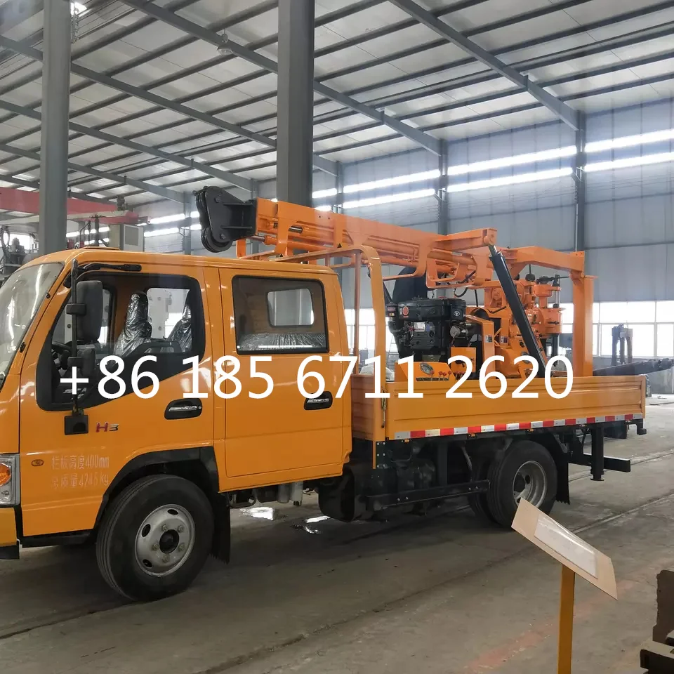 High quality new truck mounted water well drilling rig machine / rotary water drill rig / borehole drilling rig