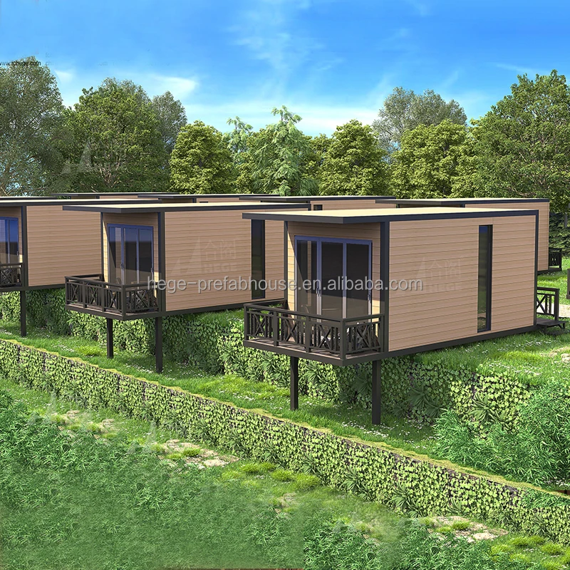 Modern small prefabricated family villa container mobile house