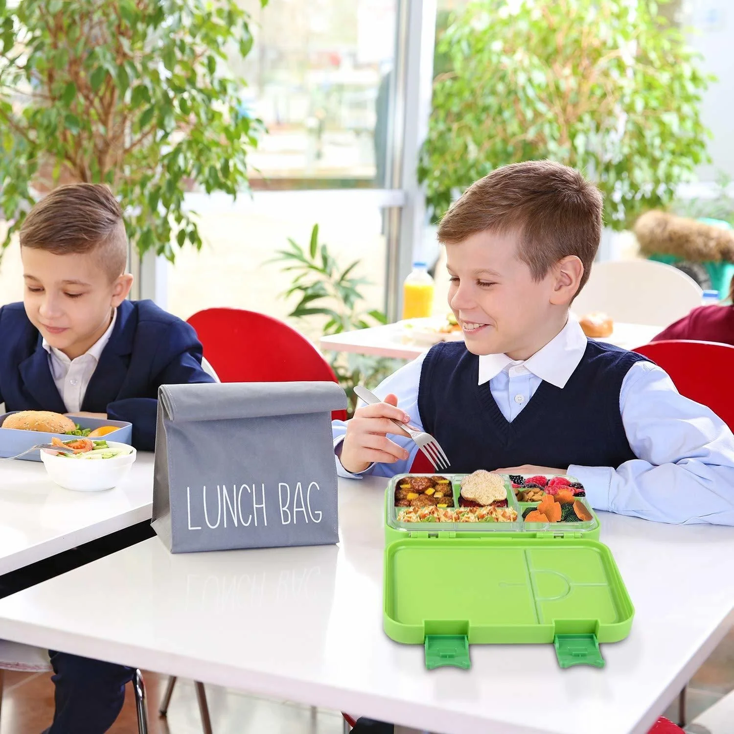 Aohea  upright box boxes storage Japanese lunch box child lunchbox kids lunch bag for school