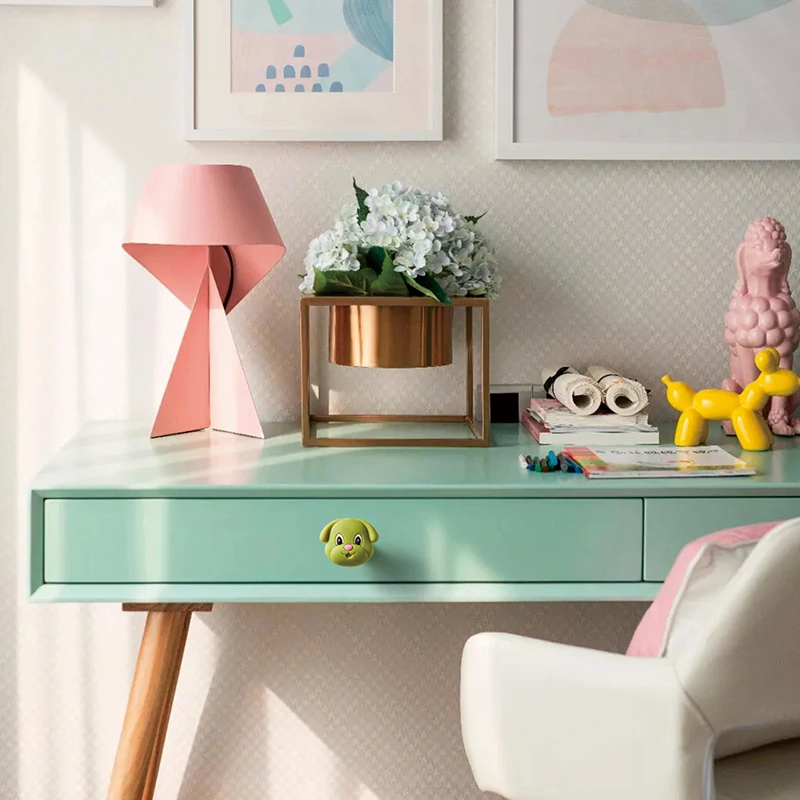 Customized Logo Pair Cute Children Wardrobe Drawer Handles Knobs Drawer Handles For Kids