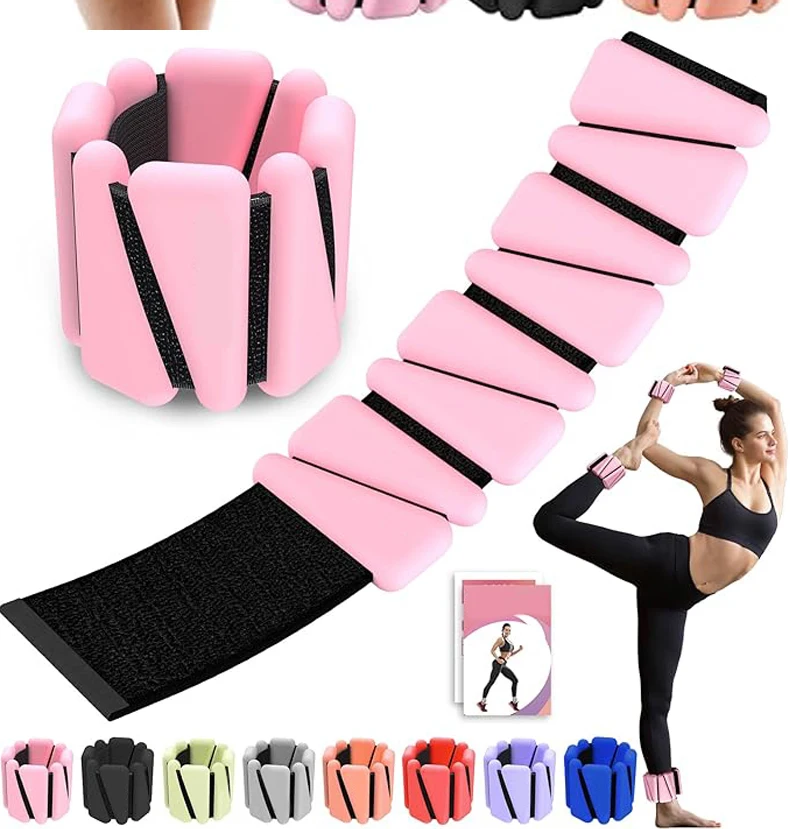 2 фунта тренировочный Регулируемый Браслет для тренировки голеностопного сустава запястья манжеты Утяжелитель упражнений силиконовый вес лодыжки