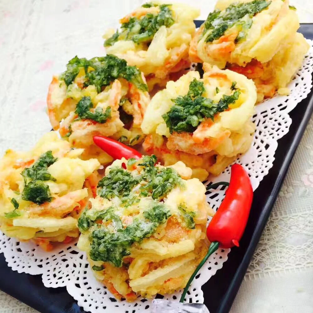 Most people like convenient Fast Food quick food delicious vegetables tempura