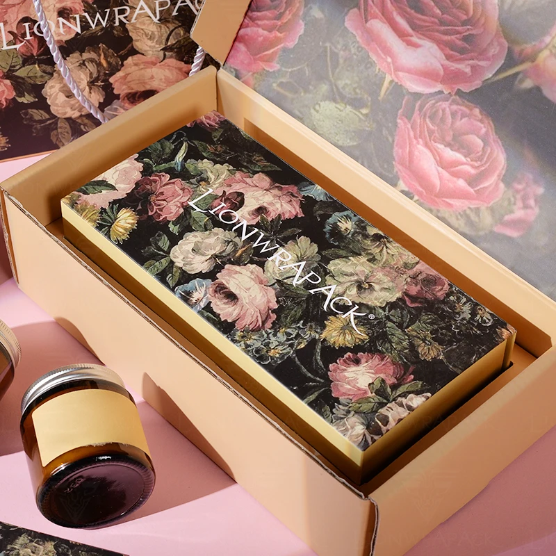 Lionwrapack Premium Custom Packaging Eco-Conscious Gift Boxes for Aromatherapy Candles Essential Oils Free Sample