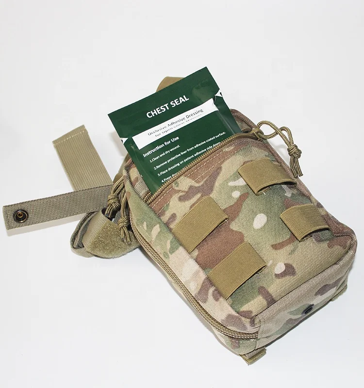 Tactical Trauma Kit Emergency First Aid Stop The Bleed IFAK Refill Supplies Combat Survival Gear Medical Kit Bag