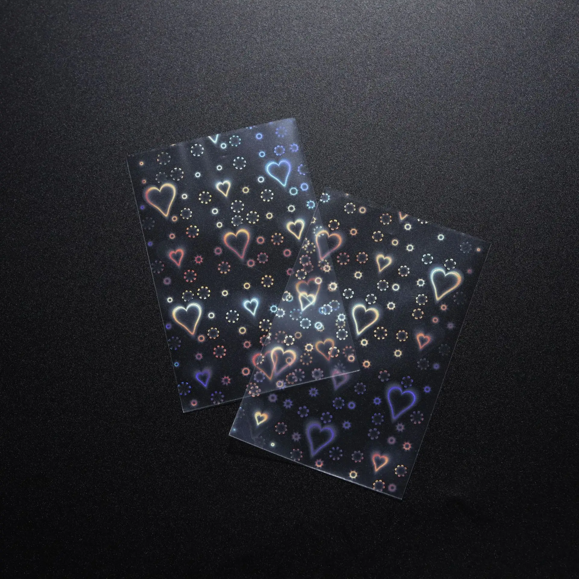 Non-holographic Colored Photocard Sleeves PVC and Acid Free Coloured Photocard Sleeves Kpop Penny Sleeves Card protection