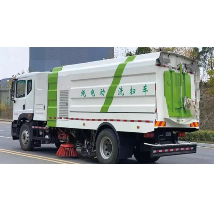 Road Street Cleaning Machine Sweeper Truck Pure Electric Municipal Sanitation Save Manpower
