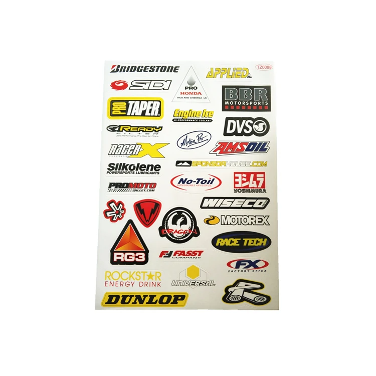 
A4 Size Sticker Gloss Lamination Vinyl Sticker For Motorcycle Bike Car Unit Scooter Funny Decals Waterproof PVC A4 Label Sticker 