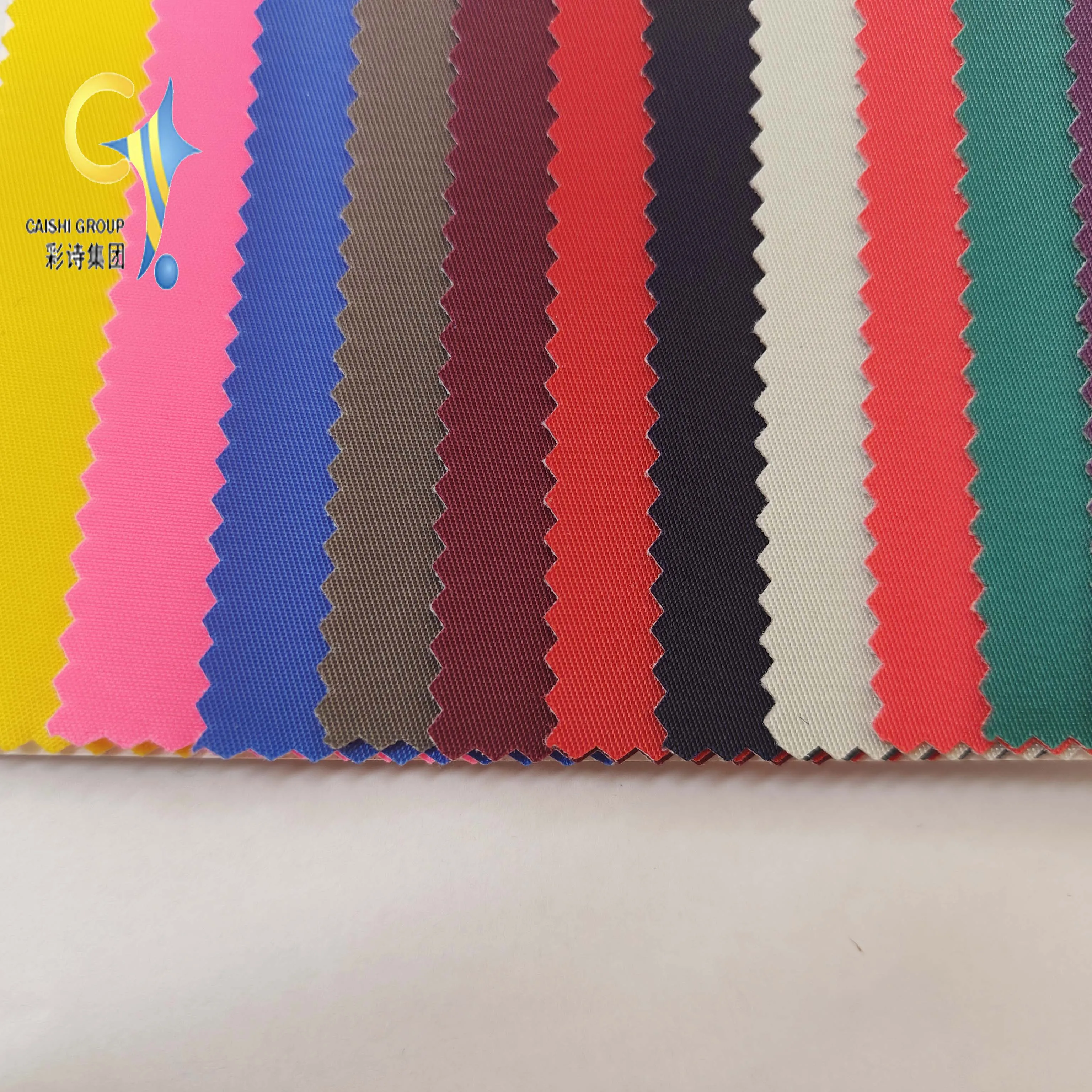 Hot sale soft nylon Fabric twill With PU coating WR fashion material for backpacks and luggage.