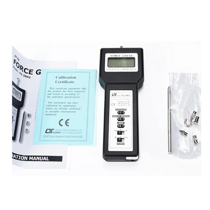 LUTRON FG-5000A Digital Force Gauge 5000g Digital Force Gauge with Adapters