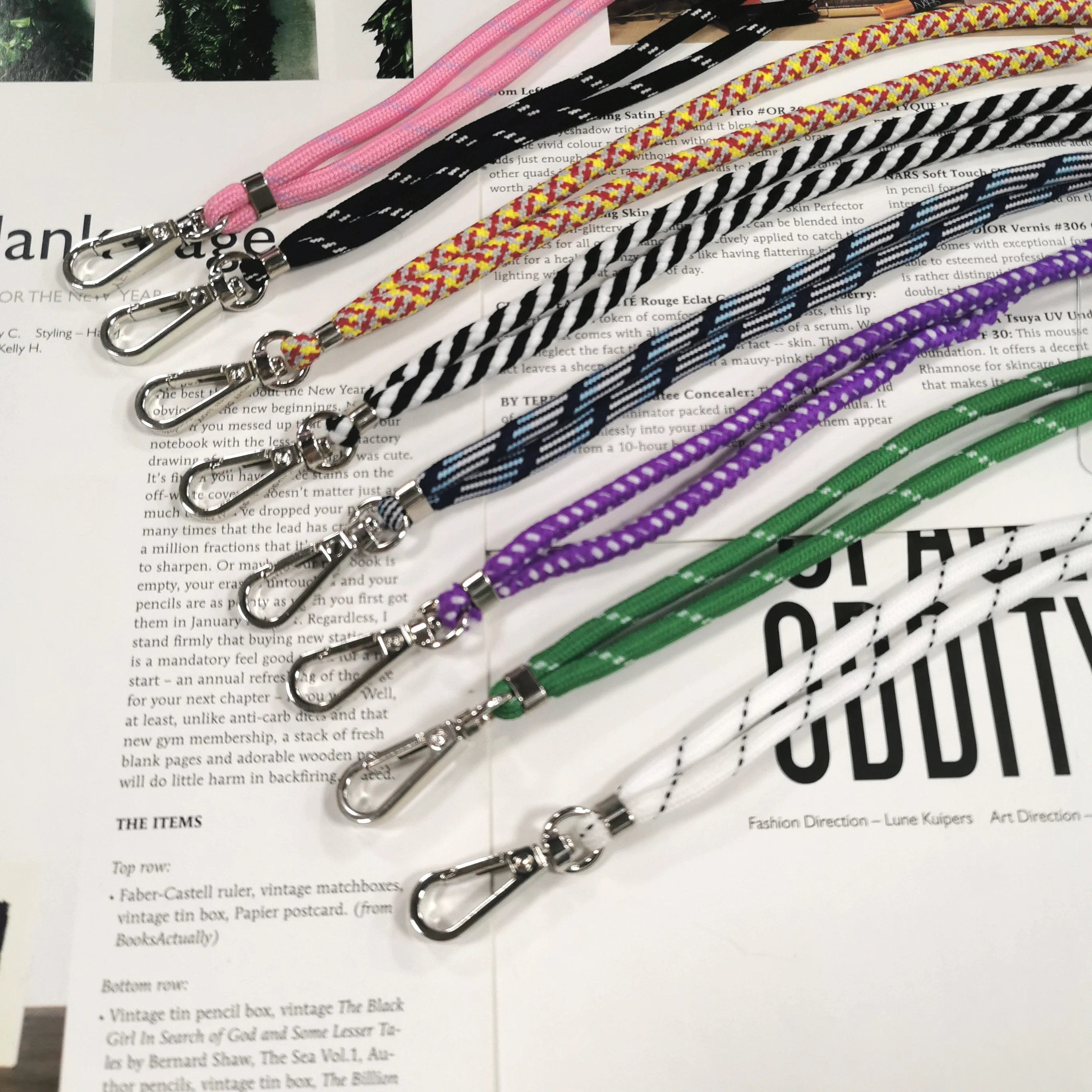 Morden Style Strap Patch Nylon Tether Pad Adjustable Phone Lanyard