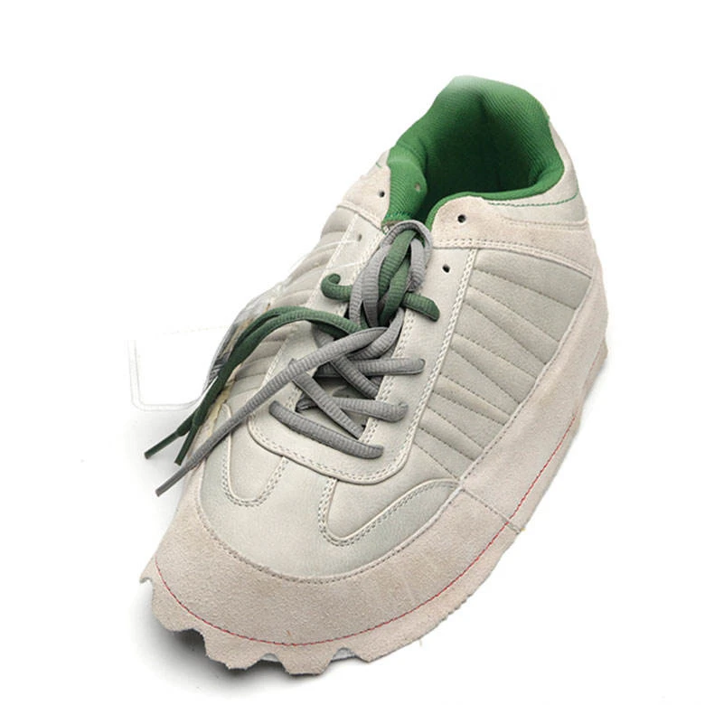 Massive Wear resistant semi finished breathable black embossed buffalo leather safety shoe upper