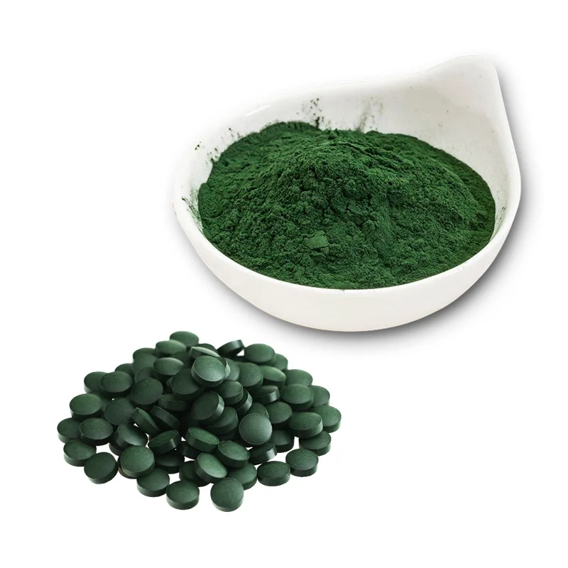 Natural Organic Certified 250mg 400mg 500mg Spirulina Tablets Organic Spirulina Tablet In Bulk
