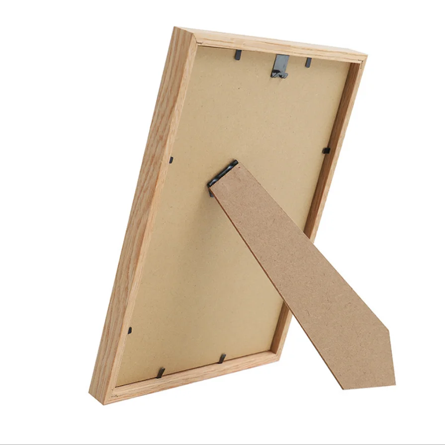 Nordic creative simple solid wood photo frame walnut beech wood custom photo frame