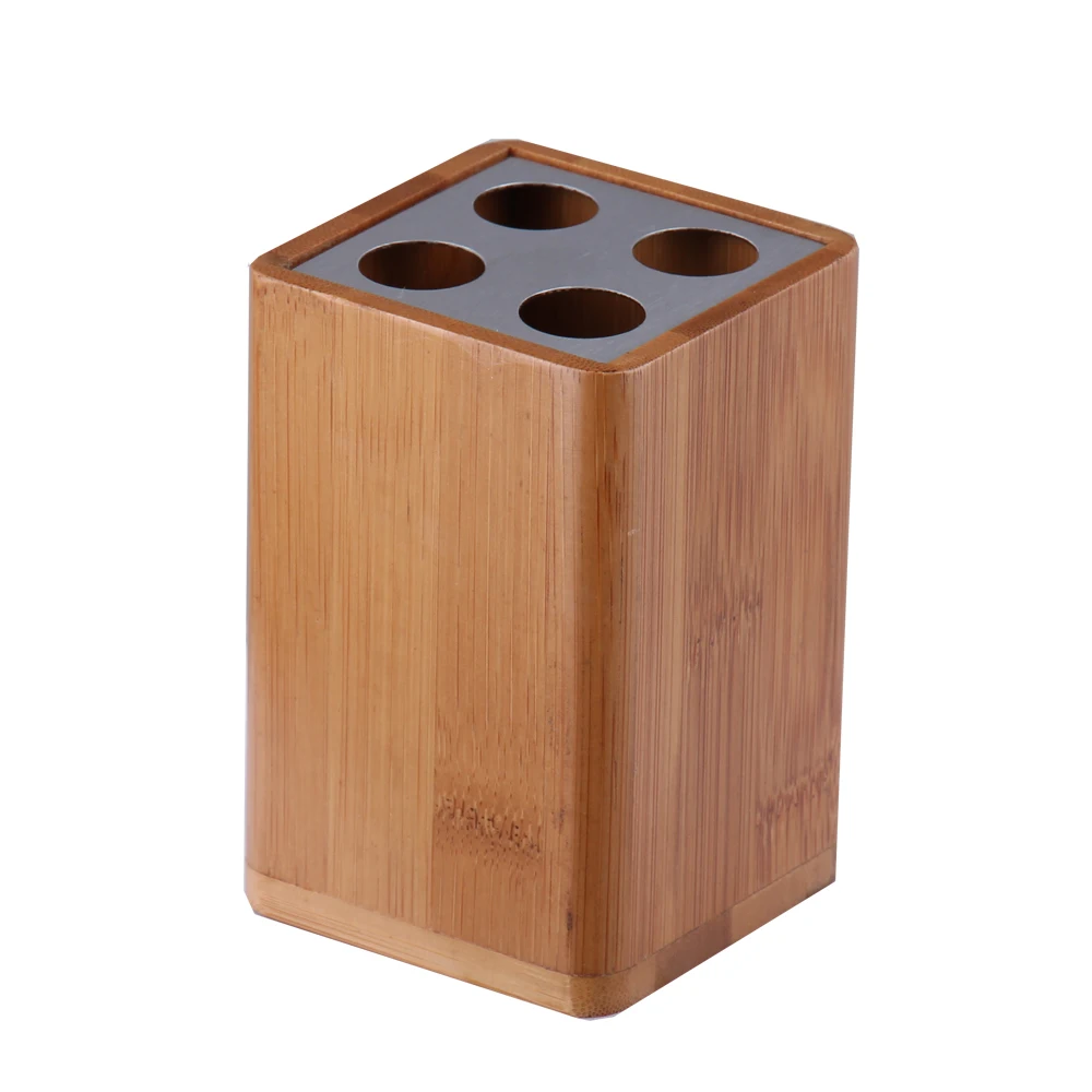 Бамбуковый набор аксессуаров для ванной комнаты с подносом держатель зубных щеток дозатор мыла деревянные аксессуары