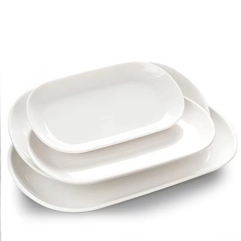 Hotel Restaurant Fruit Plate Porcelain Rack Ceramic Sauce Salad Fruit Dish Small Porcelain Plate Chopsticks Rest Saucer