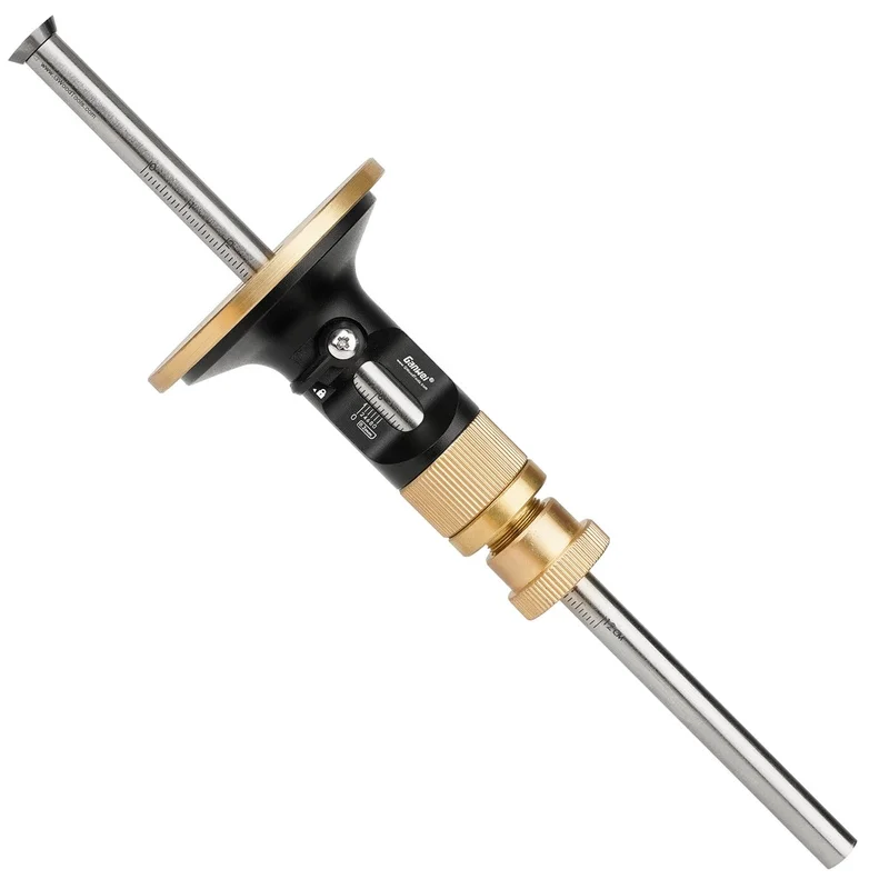 Carpenter Scriber High Precision Copper Parallel Line Drawing Mortise Scribing Gauge European-Style Resistance Marking Tool