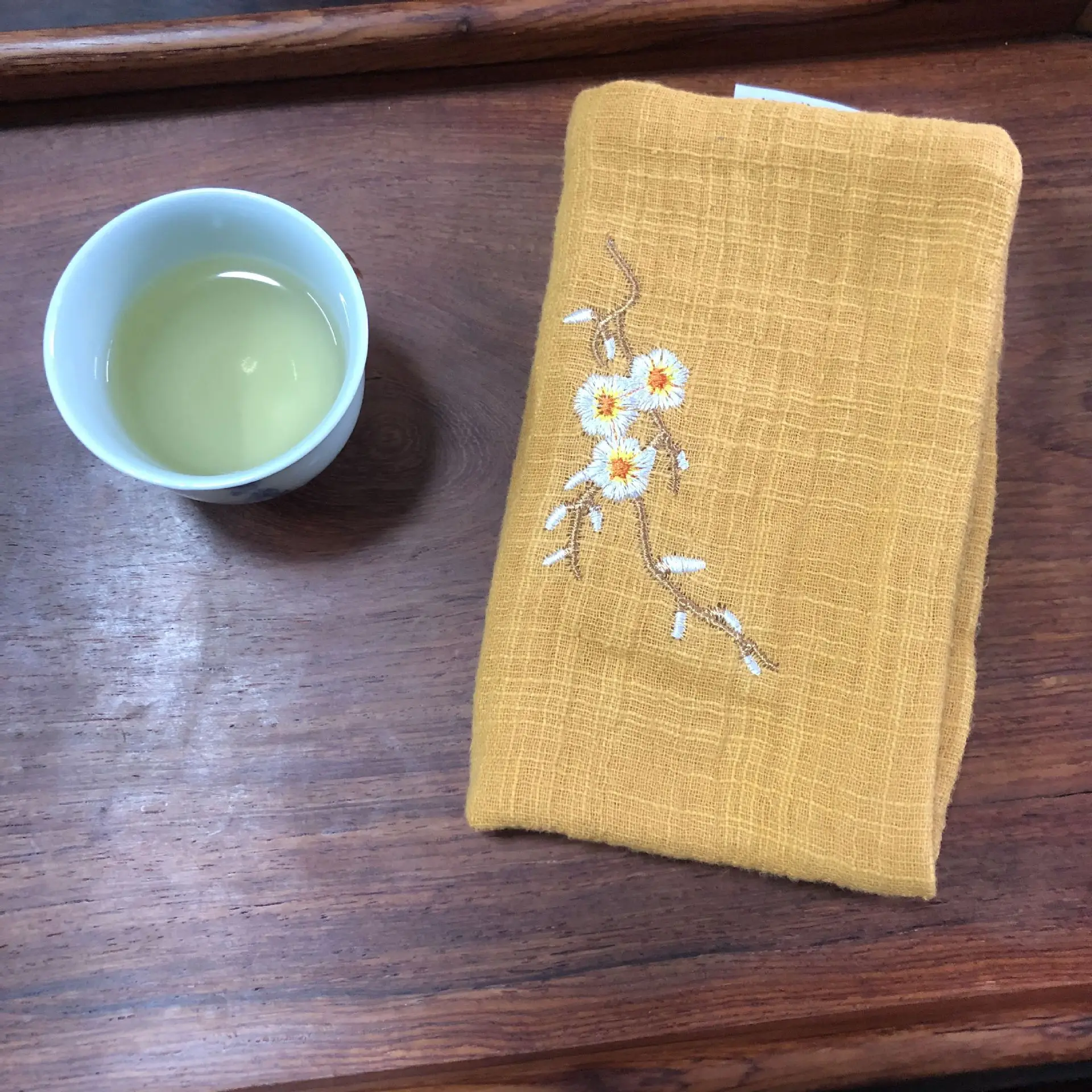 Полотенце из 100% хлопка с вышивкой салфетки чистого впитывающие кухонные полотенца для рук мытья посуды