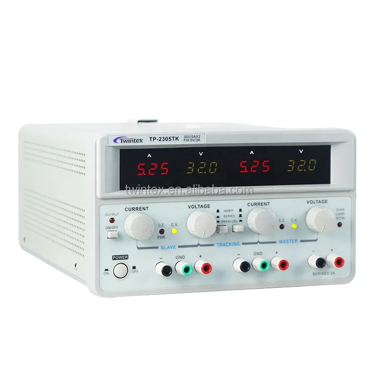 Twintex TP-2303TK High Quality Adjustale Linear Laboratory DC 30V 3A Multiple Output Power Supply