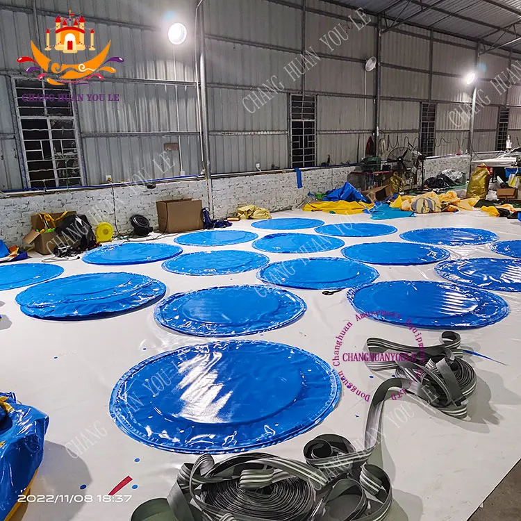 Customized Inflatable Waterpark Family Slide Round Tube Boat Floating Raft For 3 4 5 6 Person