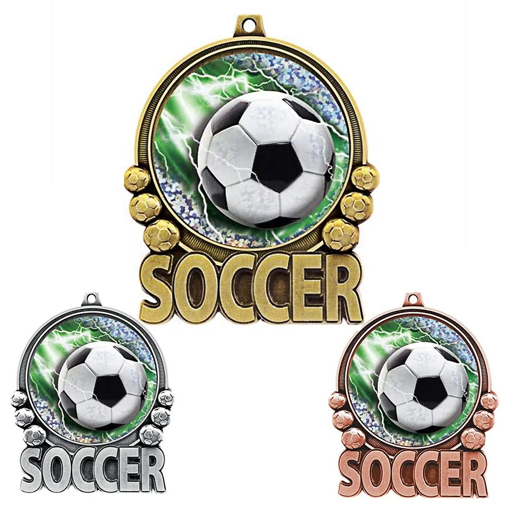 Gold Award Football Medals-Winner Medal Gold Prizes for Sports Competitions Party