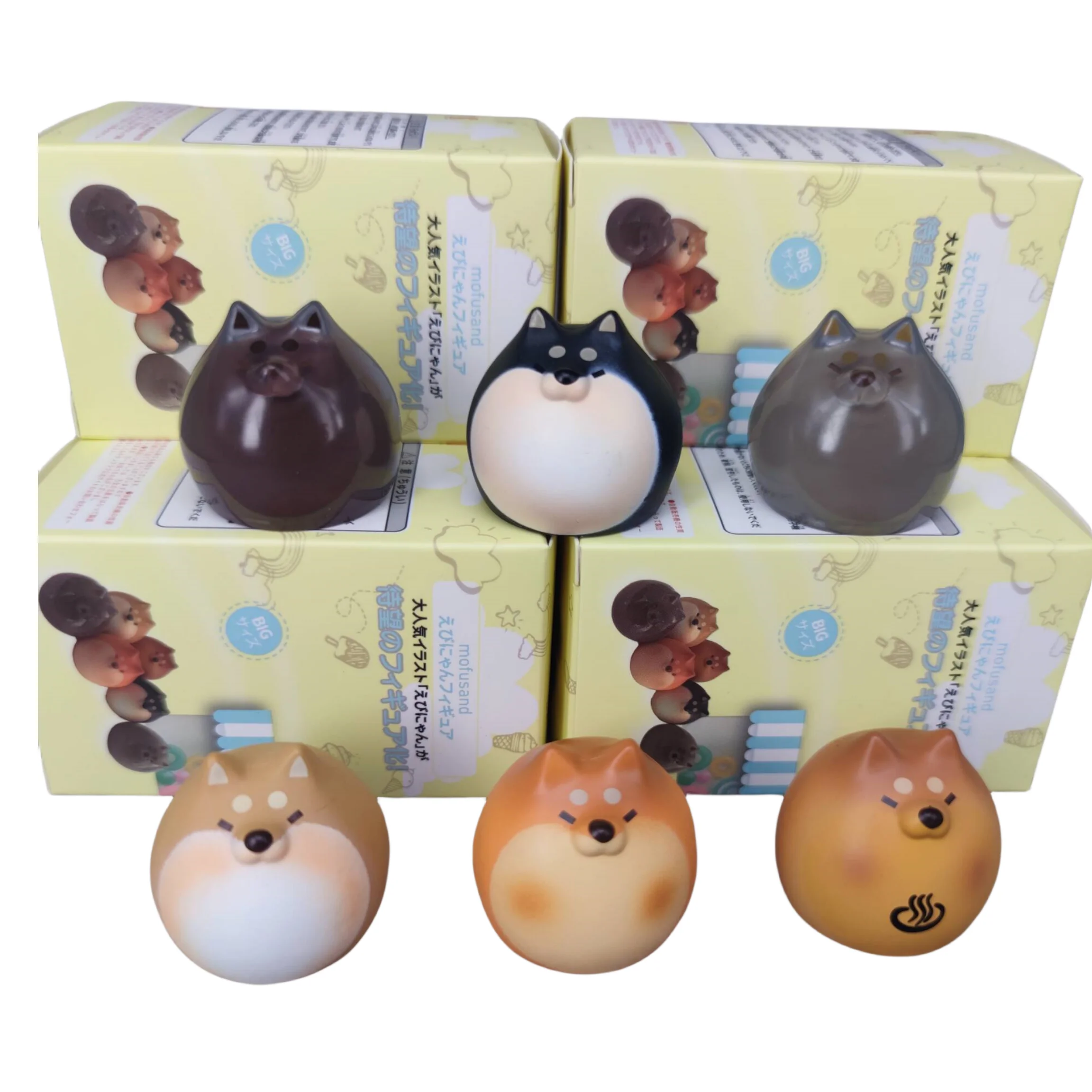 Bestselling Wholesale pvc cartoon cute Model kawaii toy animal doll fat bread Shiba Inu Dog Mystery figure Blind Box