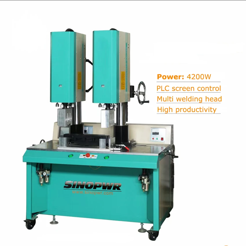 Ultrasonic Welder kids toy products 15Khz 4200W two welding heads ultrasonic welder plastic