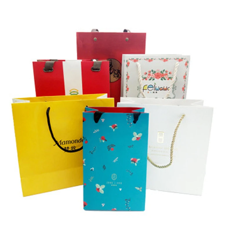 Hot Sale foil lined khaki paper bag in vietnam floral paper bags with factory custom