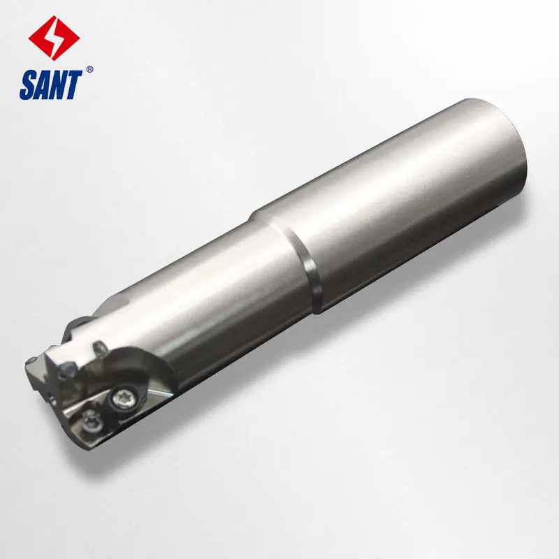 High speed indexable milling cutter toolholder with carbide inserts