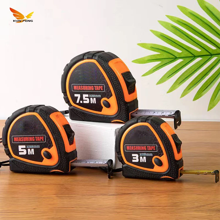 Custom Design Meter Tape Measure Retractable Measuring Portable Abs Plastic Stainless Steel Tape Measures For Construction