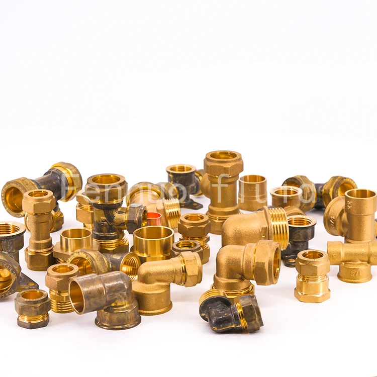 2020 Higher Quality DZR brass  15mm Male Elbow  Plumbing Brass Compression Fittings For Copper pipe