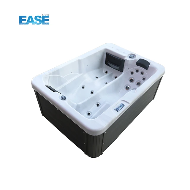 Two Person Lounger Small cheap Freestanding Acrylic Bathtub Jacuzi Outdoor Spa Hot Tubs