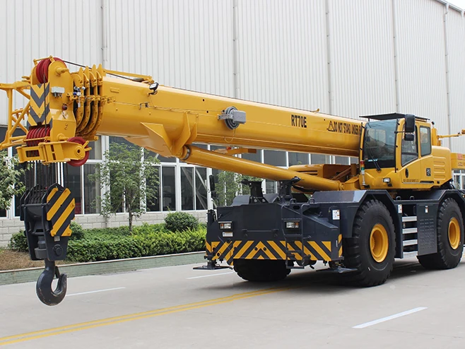 70 Ton Rough Terrain Crane Mobile Truck Crane RT70E With Discount Price in Stock
