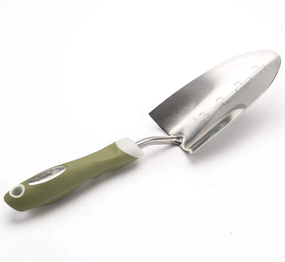 Ergonomic Handle Stainless Steel Hand Trowel Cultivator Garden Tools
