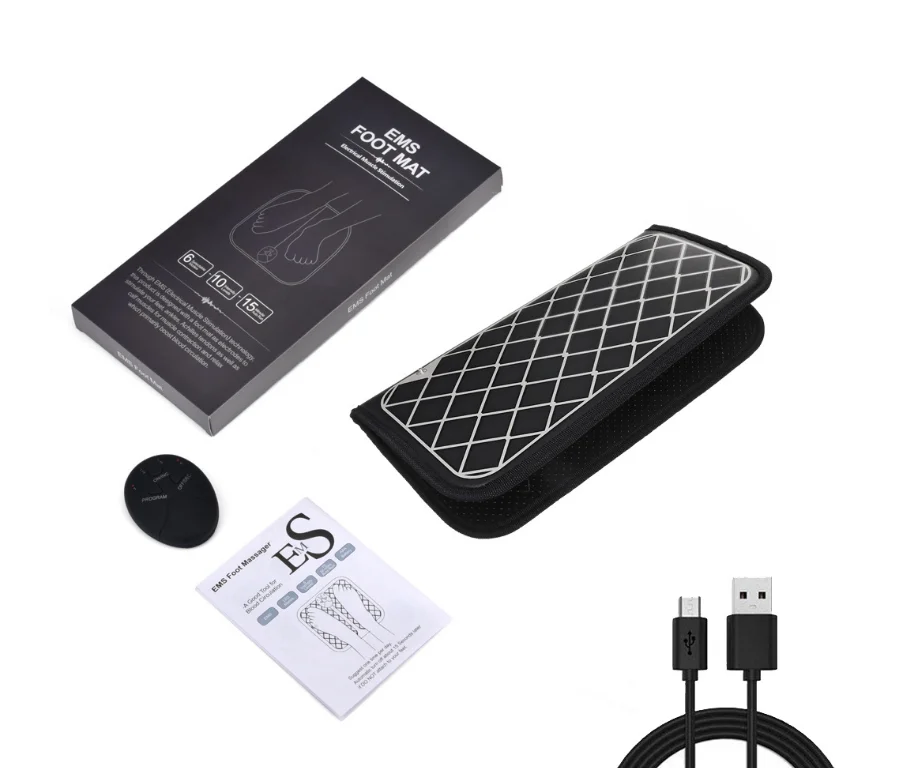 
Electric EMS Foot Massager Pad Feet Muscle Stimulator Foot Massage Mat Improve Blood Circulation Relieve Ache Pain 