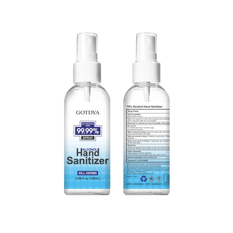 
Gotdya 100ml Alcohol Hand Sanitizer Spray 