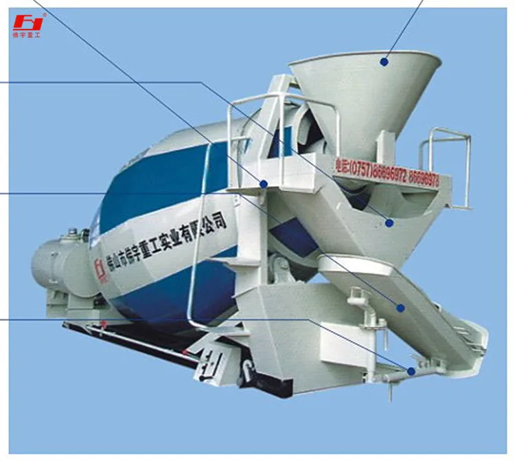 Транспортировать бетон и цемент могут быть смешаны в одно и то же время JCD8 автобетоносмеситель