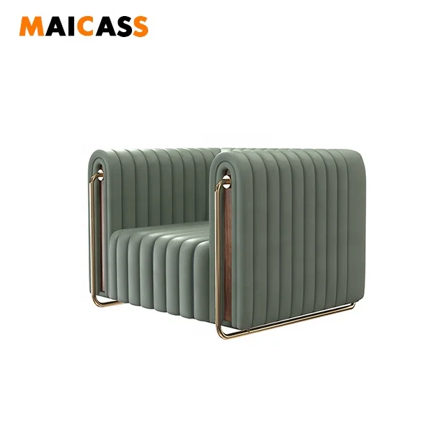 Роскошный кожаный диван среднего века для отеля