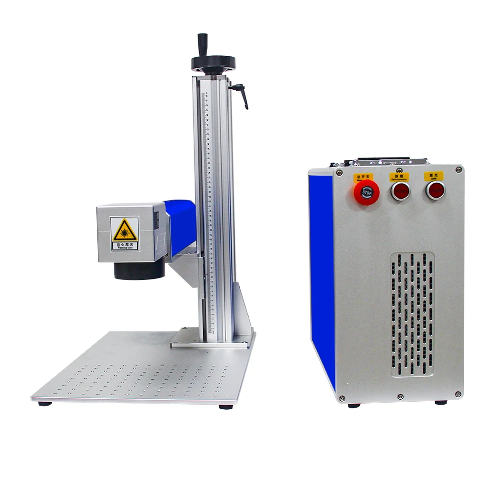 20w 30w 50 Watts Desktop Computer PC Keyboard Laptop Pad Seamless Splicing Fiber Laser Marking Machine