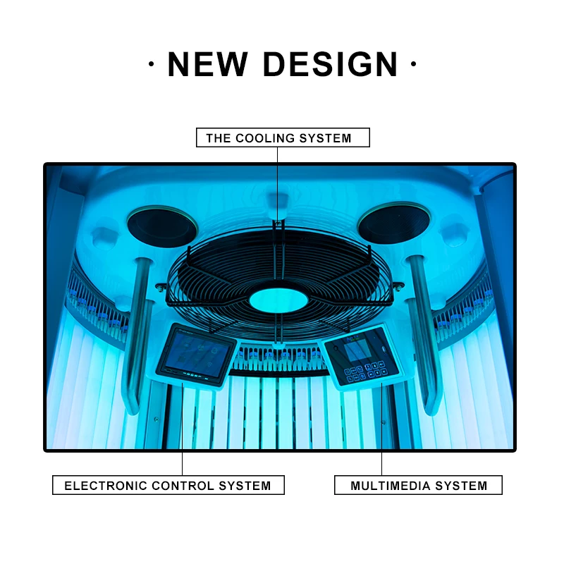 Best Price Vertical UVB Solarium Indoor Tanning Beds With Rubino Red Light For Sun Tan And Bronzing Effect