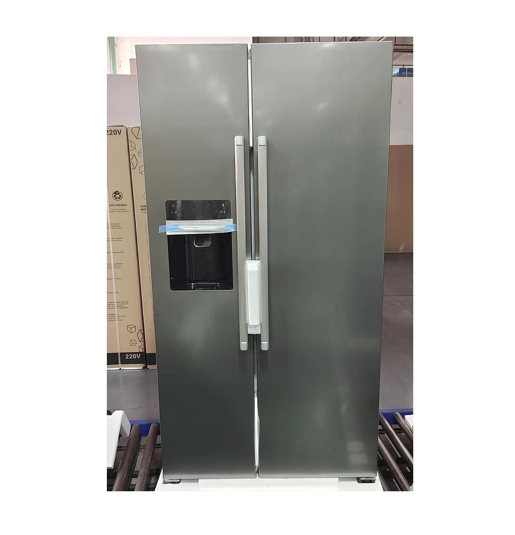 501L Built-in 90cm Refrigerator with Ice Maker, Automatic Defrosting System, 342L Fridge +159L Freezer, Grey