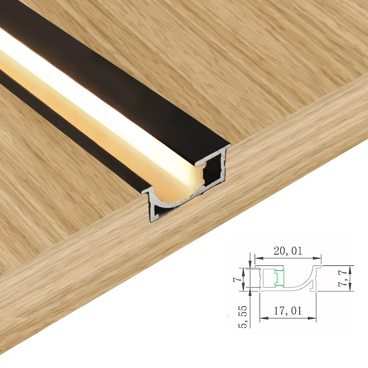 K1707 Easy Installation Led Linear Light Aluminum Profile Kitchen Cabinet Recessed Led Motion Sensor Light