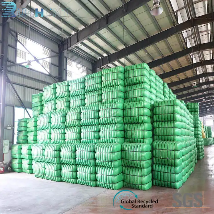 No Fluorescent Whitening 3D 7D 15D fibre Staple Recycled HCS Hollow Conjugate Polyester Fiber