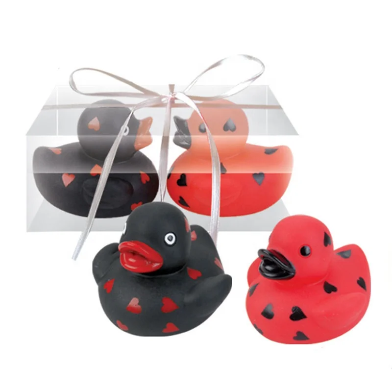 
Transparent gift box vinyl duck solid color toy duck 5.5CM 