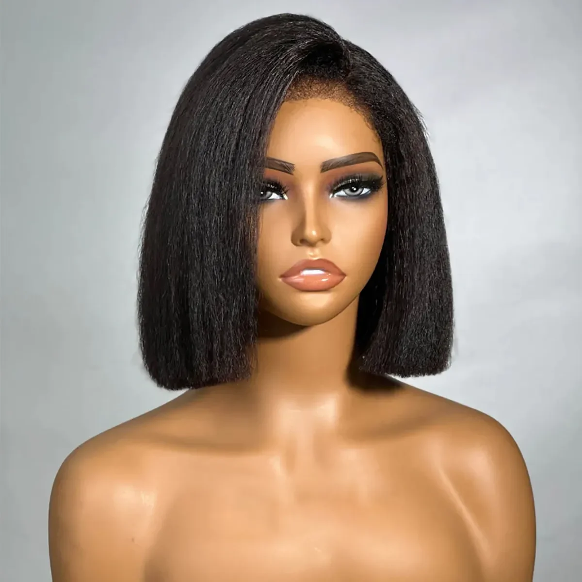 4C Edge 13x4 HD  Lace Front Kinky Straight Human Hair Wigs  For Black Women Factory Wholesale Cheap 13x6 Frontal Wig