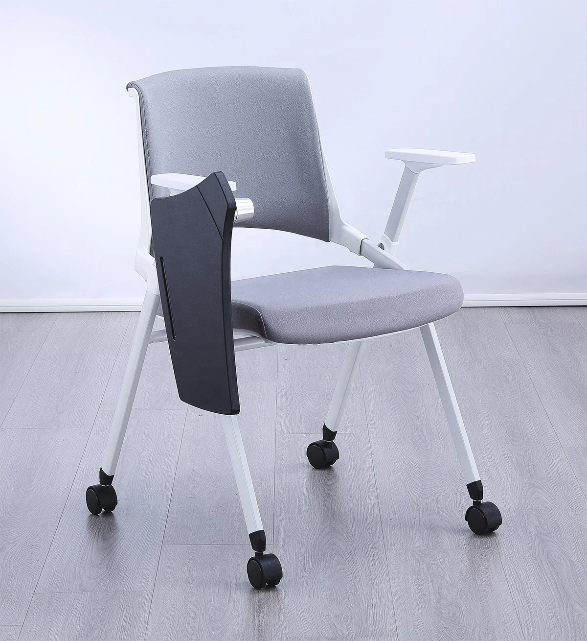 Manufacturing training chair for training room or school classroom chair can folding with  writing pad university chair