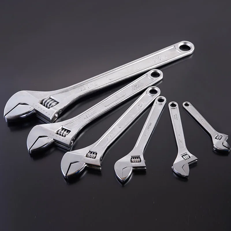 Heat treated forged shifter movable spanner adjustable wrench